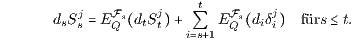 d Sj EFs d Sj Qt EFs dδj fürs Bt. s s Q t t i s 1 Q ii