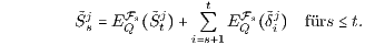 ˜j Fs ˜j t Fs ˜j S s EQ St Qi s 1EQ δi fürsB t.