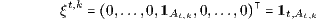  t,k ξ    0,...,0,1At,k,0,...,0   1t,At,k 