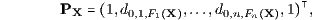 PX 1,d0,1,F X ,...,d0,n,F X ,1 , 1 n